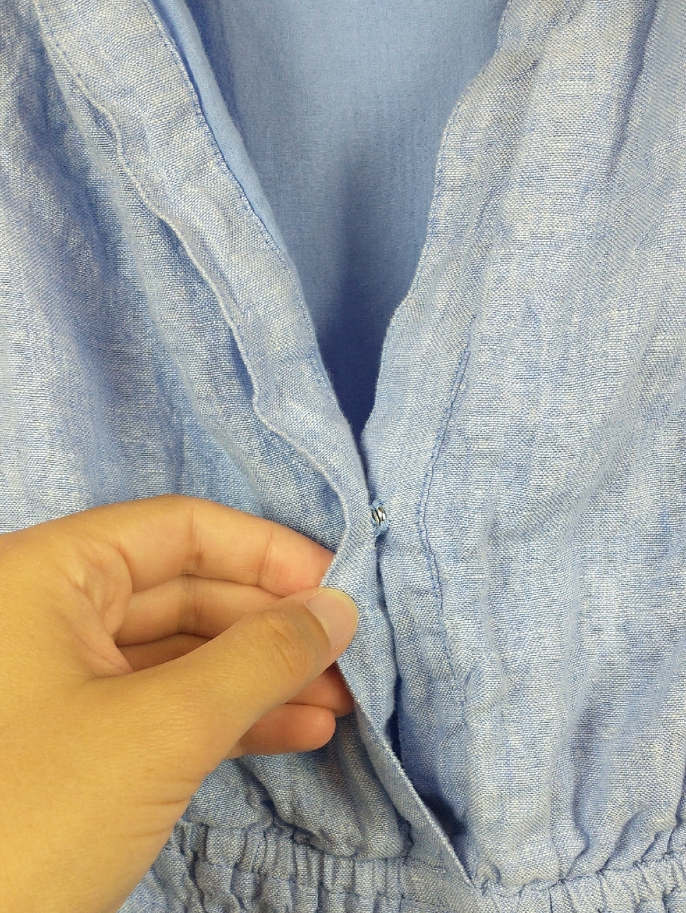 Quince Light Blue Maxi Dress - Picture 8 of 13